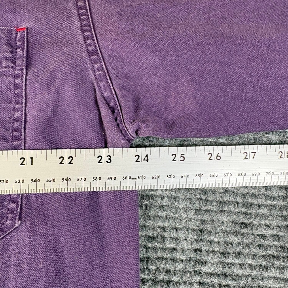 Levi's Button Down Shirt Mens Large Purple Excellent Long Sleeve Cotton Twill - Picture 5 of 7